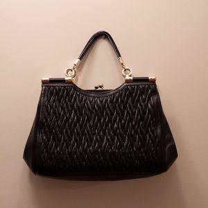 COACH Black Leather Purse